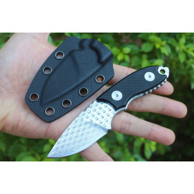 Self-defense Damascus Steel Blade Full Tang Fixed Blade Straight Knife Customizable OEM Camping UD406596